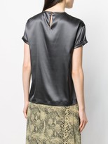 Thumbnail for your product : Brunello Cucinelli Shortsleeved Satin Blouse