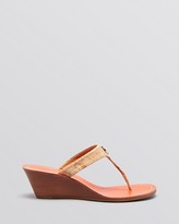 Thumbnail for your product : Tory Burch Thong Wedge Sandals - Cameron