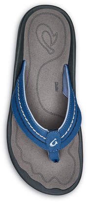 OluKai Men's Hokua Faux-Leather Flip-Flop Sandals