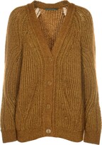 Ribbed Buttoned Cardigan 