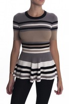 Thumbnail for your product : Torn By Ronny Kobo Mercedes Top Neutral Stripes