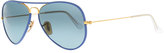 Thumbnail for your product : Ray-Ban Aviator Gradient Sunglasses, Blue