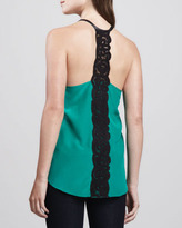Thumbnail for your product : Madison Marcus Silk Lace-T-Back Tank