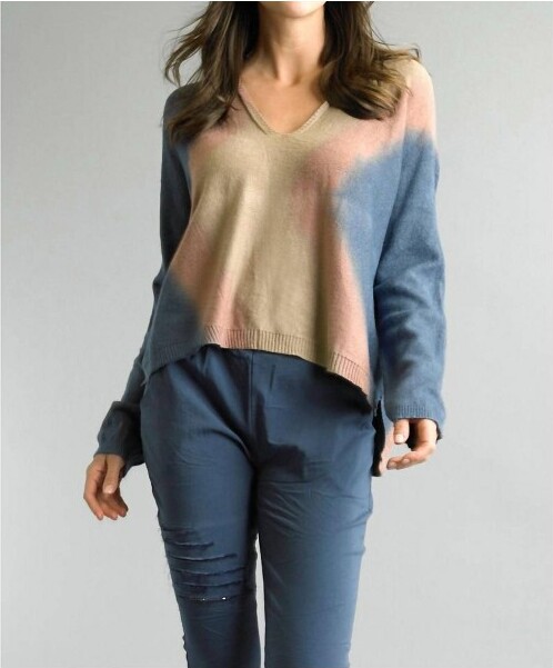 Memo Paris Women'sTieDyeHighLowSweater-TEMPOPARISM/L