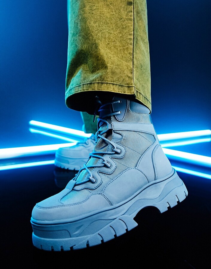 asos blue boots