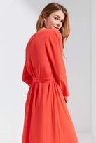 Thumbnail for your product : Urban Outfitters V-Neck Long Sleeve Maxi Dress