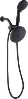Wellfort LLC 5-Spray Dual Shower Head & Handheld Combo Adjustable Water-Saving 1.8 GPM Leak-Resistant ABS Wall-Mounted Shower System