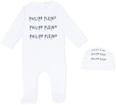 Thumbnail for your product : Philipp Plein Junior Rock logo body and bonnet