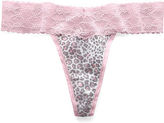 Thumbnail for your product : Victoria's Secret Cotton Lingerie Lace-waist Thong Panty