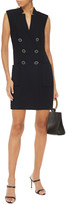 Thumbnail for your product : Veronica Beard Doreen Button-embellished Crepe Mini Dress