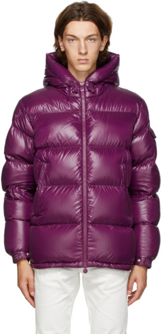 Moncler Purple Down Ecrins Jacket - ShopStyle Outerwear