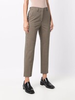 Thumbnail for your product : Incotex Check Straight-Leg Trousers