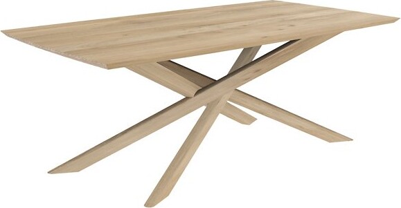 Ethnicraft Oak Mikado Dining Table in Beige Size: 80-\