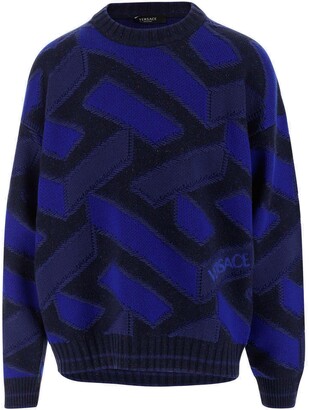 versace sweater blue