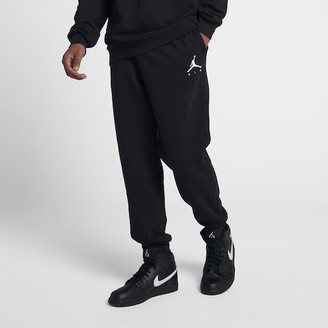 Jordan Jumpman Air Fleece Pants - Black / White - ShopStyle