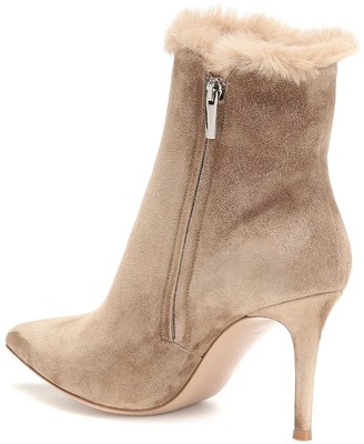 Gianvito Rossi Levy 85 suede ankle boots