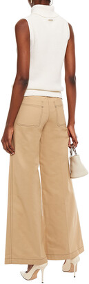 BA&SH Dove Stretch-cotton Wide-leg Pants