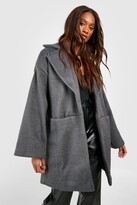 Thumbnail for your product : boohoo Luxe Textured Wool Look Coat