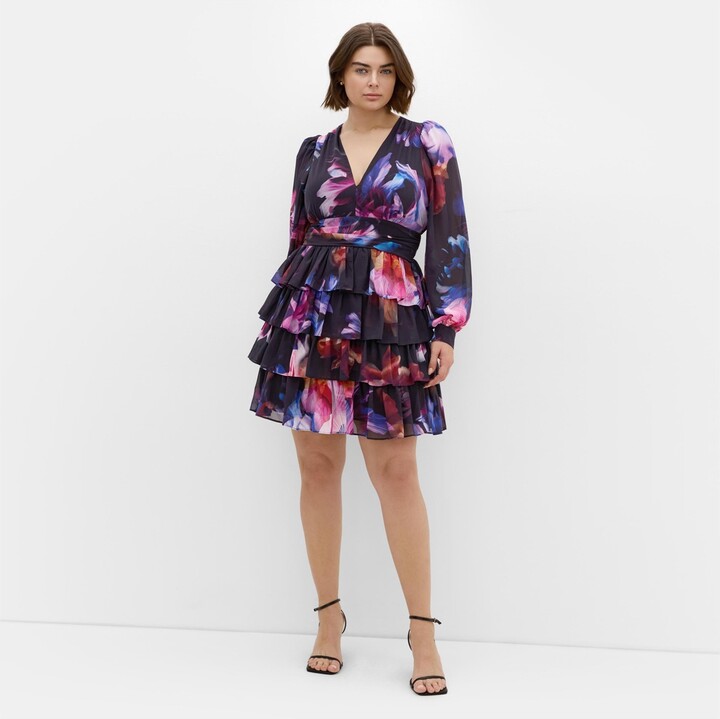 City Chic Women's Kailey Print Mini Dress