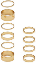 Thumbnail for your product : Forever 21 Plated Stackable Ring Set