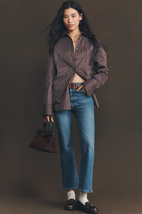 Frame The Reboot Crop Mid-Rise Bootcut Jeans