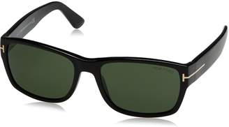 Tom Ford Men's Mason TF445 01N Green Rectangular Sunglasses 58mm