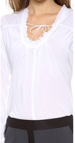Thumbnail for your product : Vera Wang Collection Drawstring Long Sleeve Top