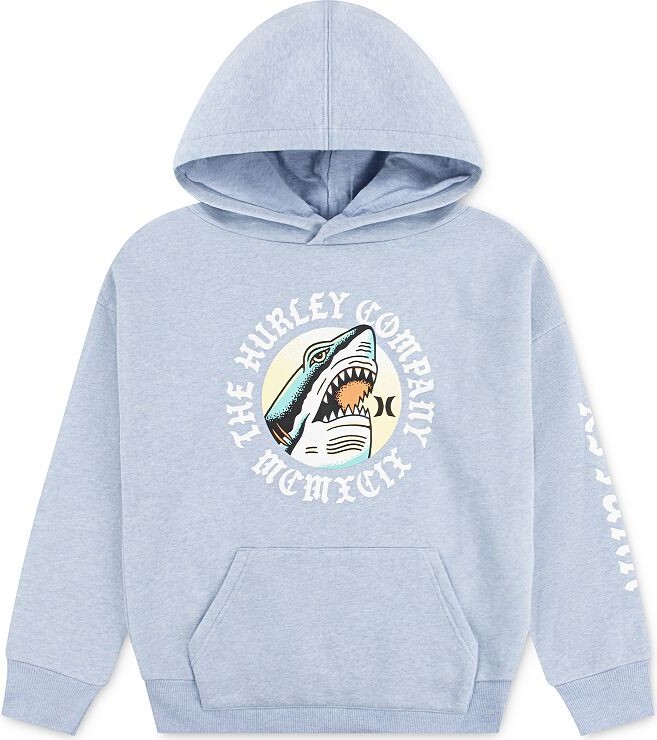 Hurley Boys 8-20 Shark Graphic Fleece Oversized Pullover Hoodie