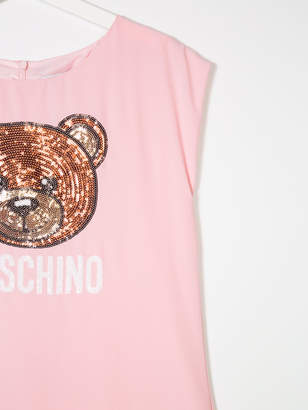 Moschino Kids sequinned bear dress
