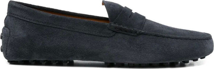 Tod's Suede Penny Loafers