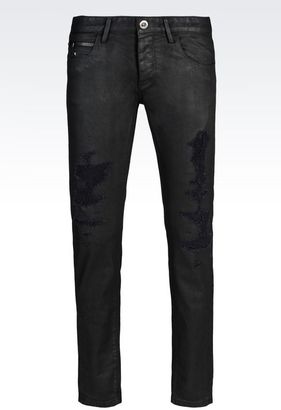 Emporio Armani Skinny Fit Black Wash Jeans