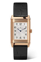 Thumbnail for your product : Jaeger-LeCoultre JaegerLeCoultre - Reverso Classic Duetto 21mm Small Rose Gold, Alligator And Diamond Watch