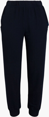 Monrow Cropped French terry track pants