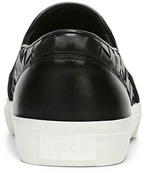 Thumbnail for your product : Vince Fletcher Woven Leather Slip-On Sneakers