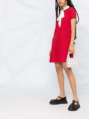 RED Valentino Pussy-Bow Shift Dress