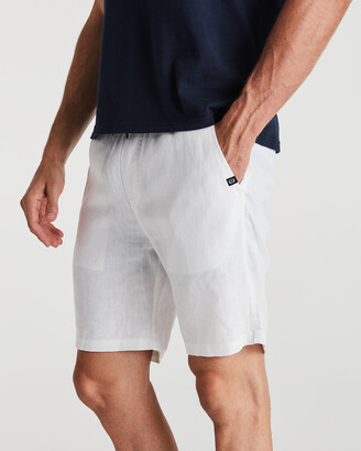Coast Clothing Men's White Shorts - Linen Shorts