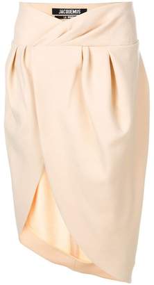Jacquemus asymmetric wrap skirt