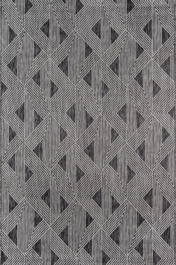 Momeni Sardinia Charcoal 7 ft. 10 in. x 10 ft. 10 in. Indoor/Outdoor Area Rug