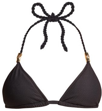 Heidi Klein Core Triangle Bikini Top - Black