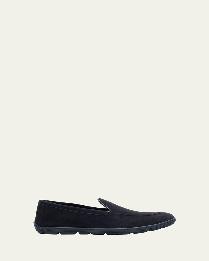 Giorgio Armani Men's Suede Sneaker Loafers