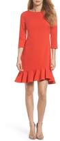 Thumbnail for your product : Vince Camuto Crepe Ruffle Hem Body-Con Dress