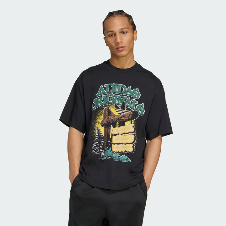 adidas Originals Camp Graphic Tee Black XS Mens
