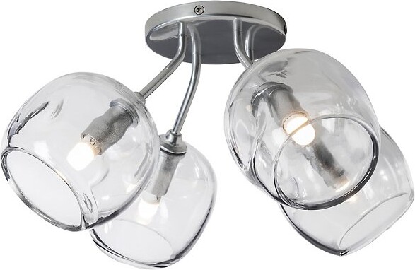 Hubbardton Forge Ume 4-Light Semi-Flushmount Light in Bronze Size: 4 light