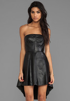 Thumbnail for your product : Shakuhachi Sculpted Leather Bustier Kick Dress