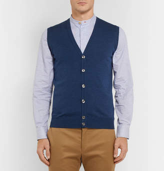 John Smedley Stavley Slim-Fit Merino Wool Sweater Vest