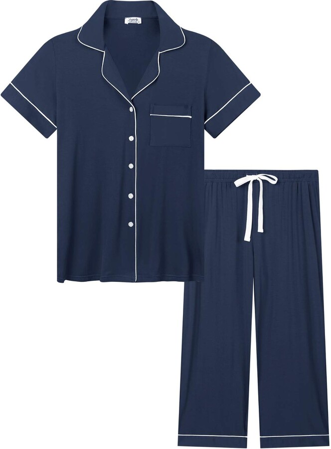 Amorbella Womens Soft Bamboo Nightgown Adjustable Spaghetti Strap Dress V Neck Short Sleepwear Comfortable Nighties