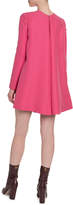 Thumbnail for your product : Valentino Crepe Couture Draped-Back Shift Dress