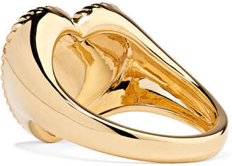 Leon Yvonne 18-karat Gold, Agate And Diamond Ring