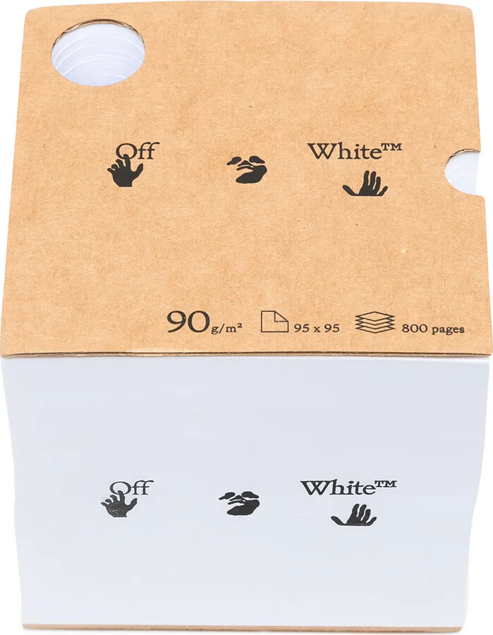 Off-White Logo Print Notebook Cube