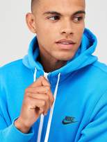 Thumbnail for your product : Nike Sportswear Club Fleece 1/2 Zip Hoodie - Blue/Green